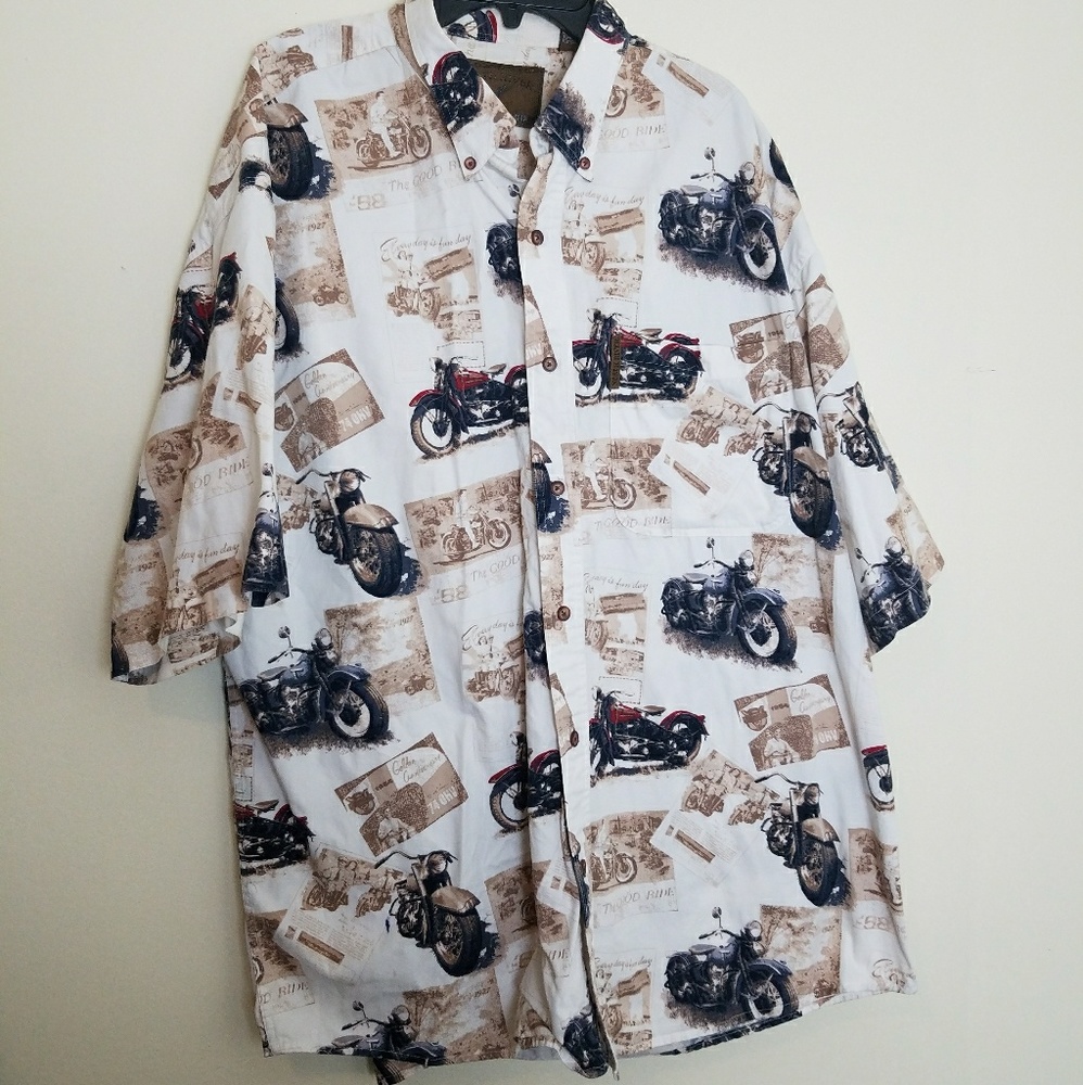 North River Outfitters Vintage Motorcycle Shirt